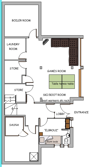 Cairn Lodge Morzine Floor Plan 1